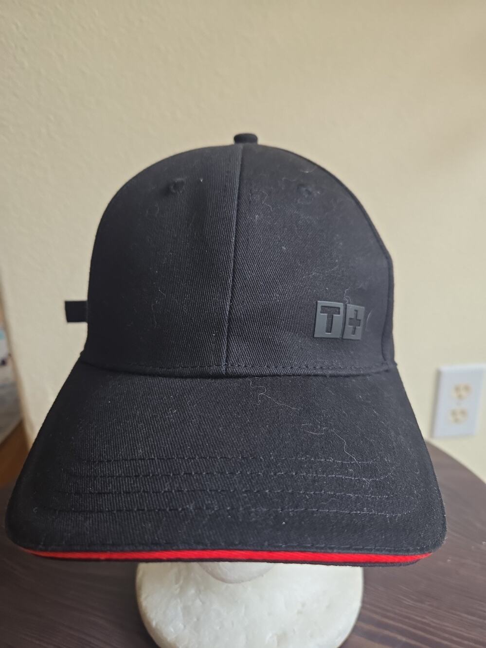 Tissot Tour De France Adult Adjustable Baseball Cap Hat Black On Black Hat